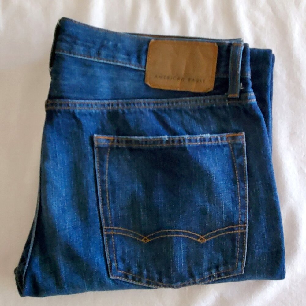 American Eagle Original Straight Men's 34x36 Jeans - Actual 18x34.25